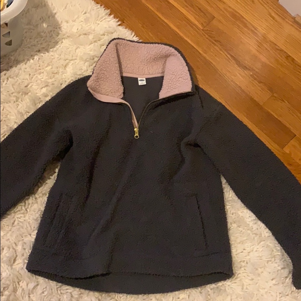 Dark Grey Old Navy Fuzzy Pullover